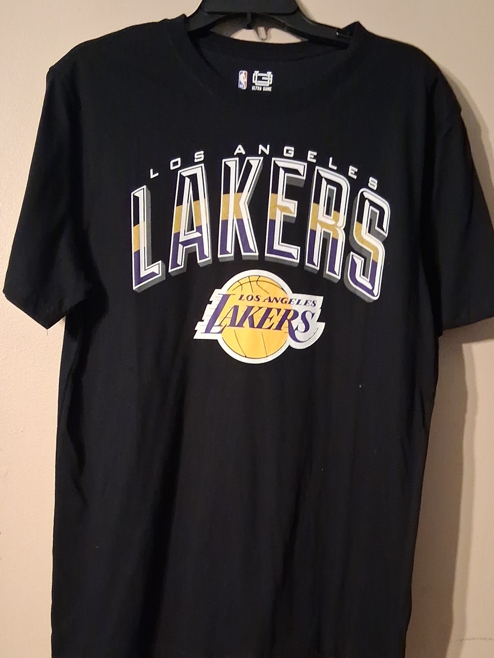 Altra Black Los Angeles Lakers Graphic Tee with Purple and Gold Accents